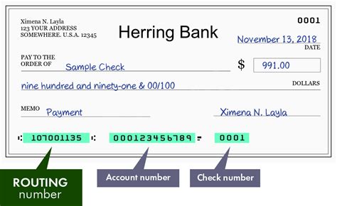herring bank routing number Herring Bank A routing number is a nine digit code, used in the United States to identify the financial institution